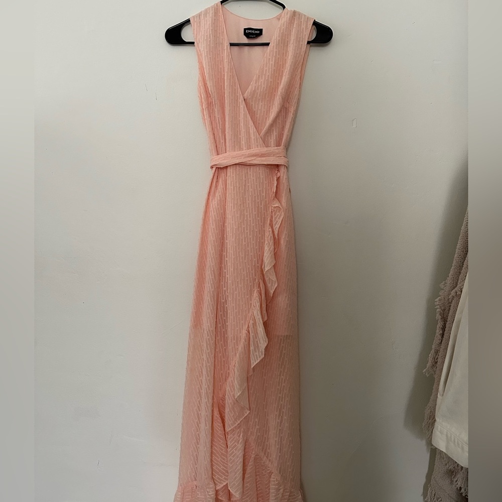 Bebe Pink Wrap Dress